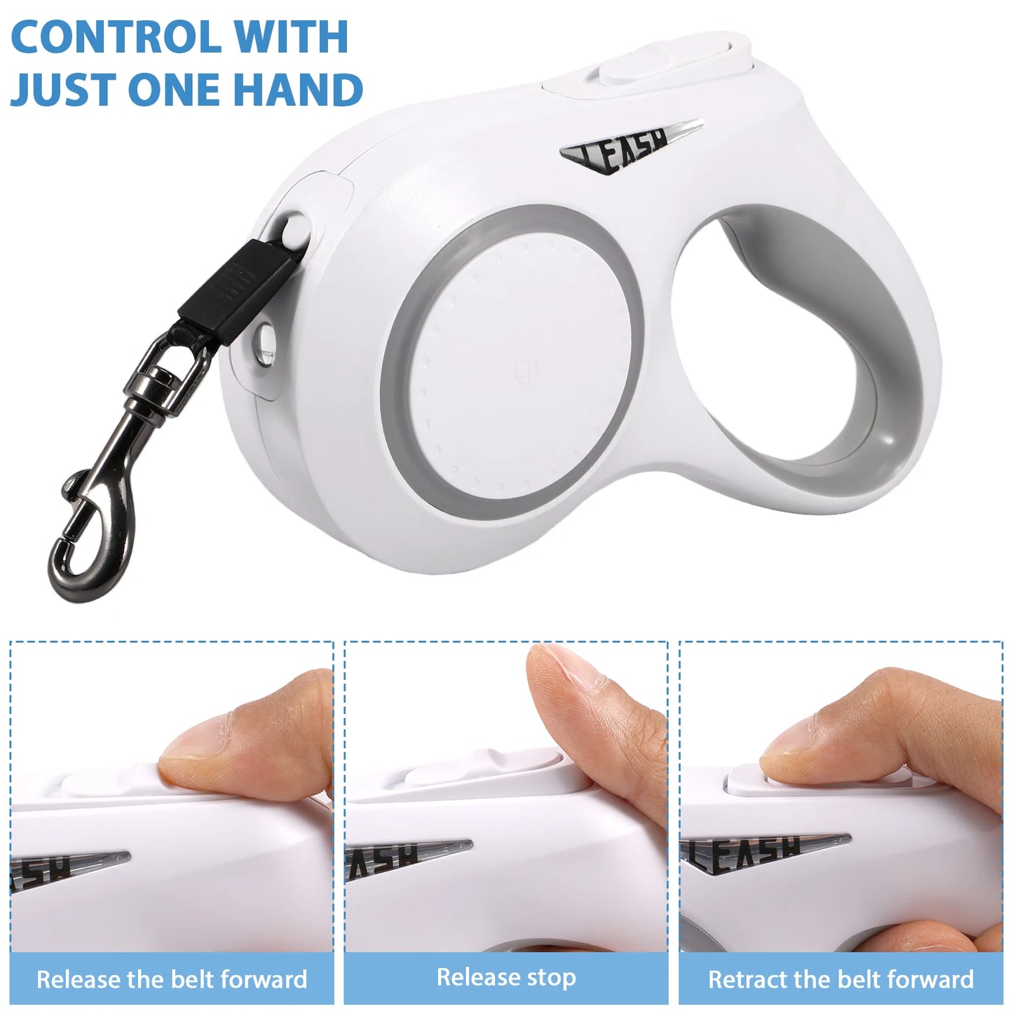 Retractable Dog Leash with LED