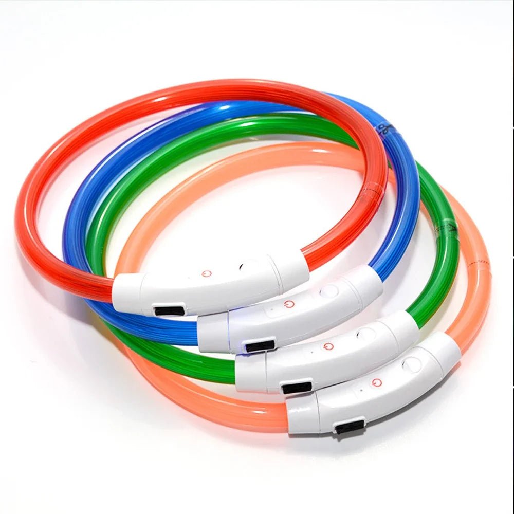 Led Dog Collar Luminous Usb Cat Dog Collar 3 Modes Led Light Glowing Loss Prevention LED Collar for Dogs Pet Dog Accessories