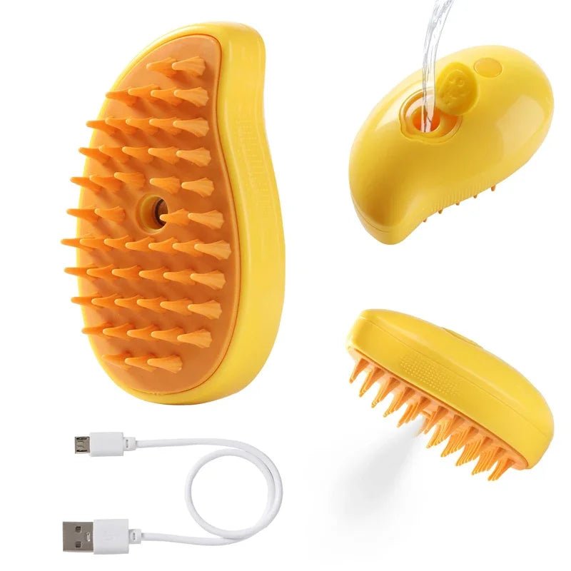 3-in-1 Pet Grooming Brush with Steam & Hair Removal